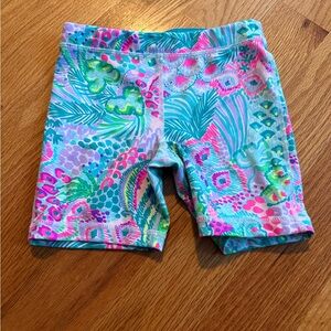 Lilly Pulitzer Luxletic Shorts in Pink and Green